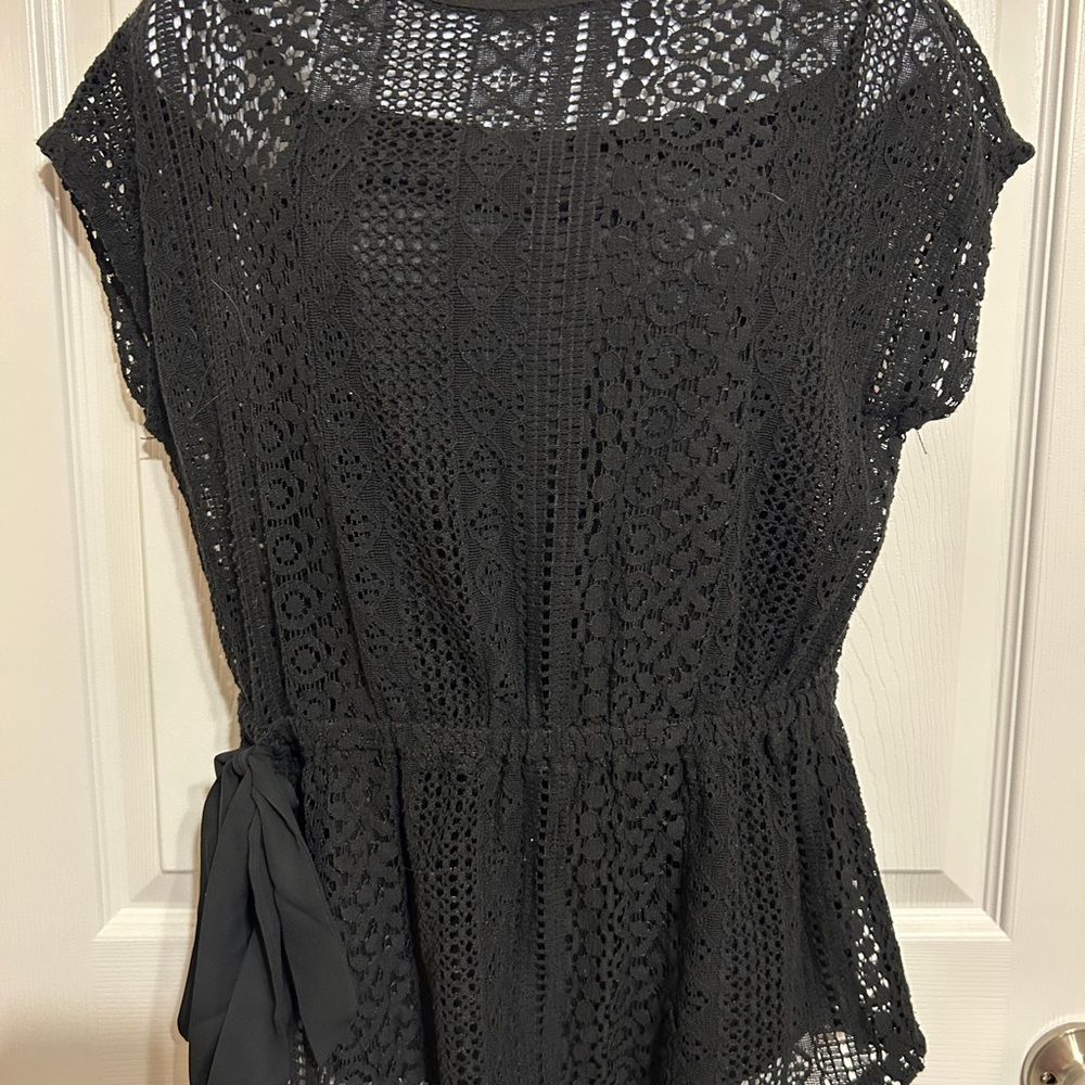 Cato Black Lace Blouse